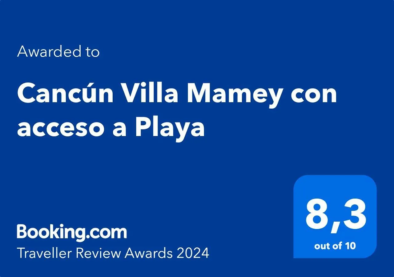 Cancún Villa Mamey con acceso a Playa México